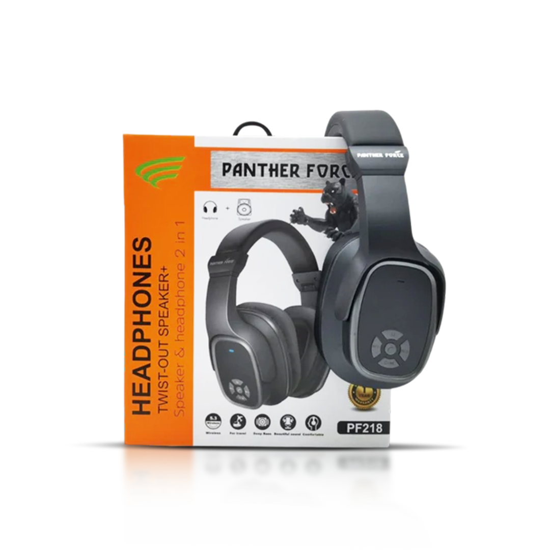 Wireles & wired square 2-in-1 headphones & speaker