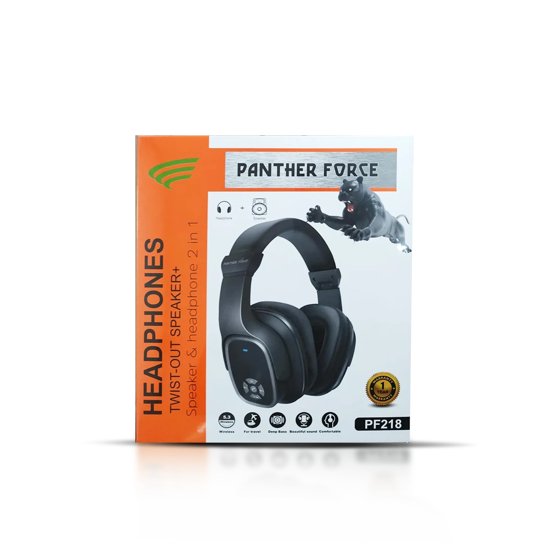 Wireles & wired square 2-in-1 headphones & speaker