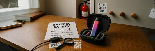 Vape-related fires, battery safety myths, and how to properly store your device