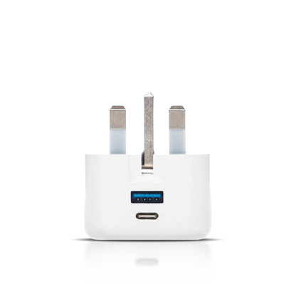 Folding pin 20W plug with USB-C & USB-A