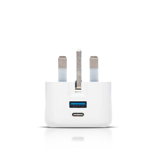 Folding pin 20W plug with USB-C & USB-A