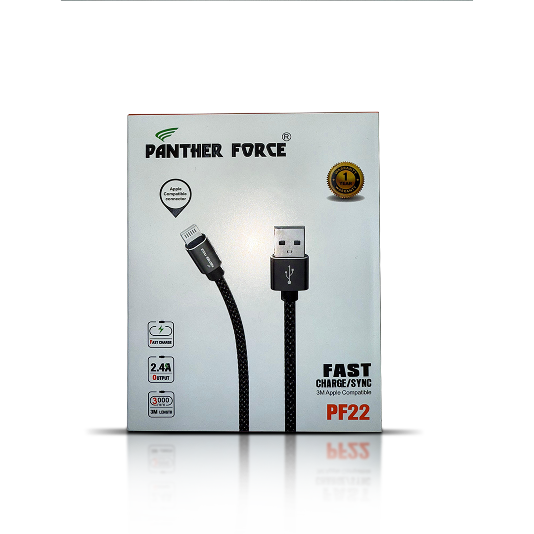 panther force 3m iphone charging cable