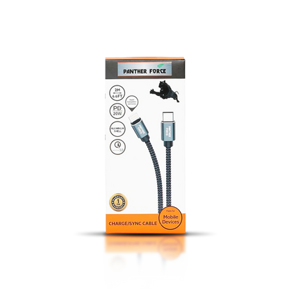 Fast pd charge/sync USB-C to Apple compatible cable