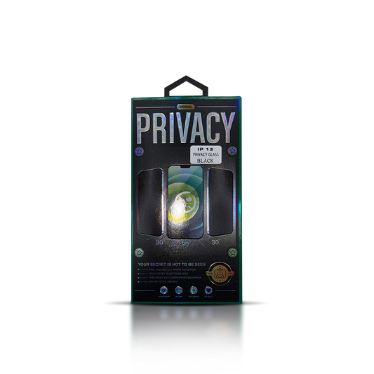 Privacy temper glass black IP13